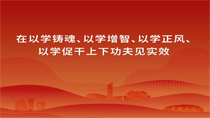 在以學(xué)鑄魂、以學(xué)增智、以學(xué)正風(fēng)、以學(xué)促干上下功夫見(jiàn)實(shí)效